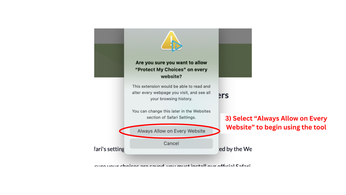 Always Allow on Every Website